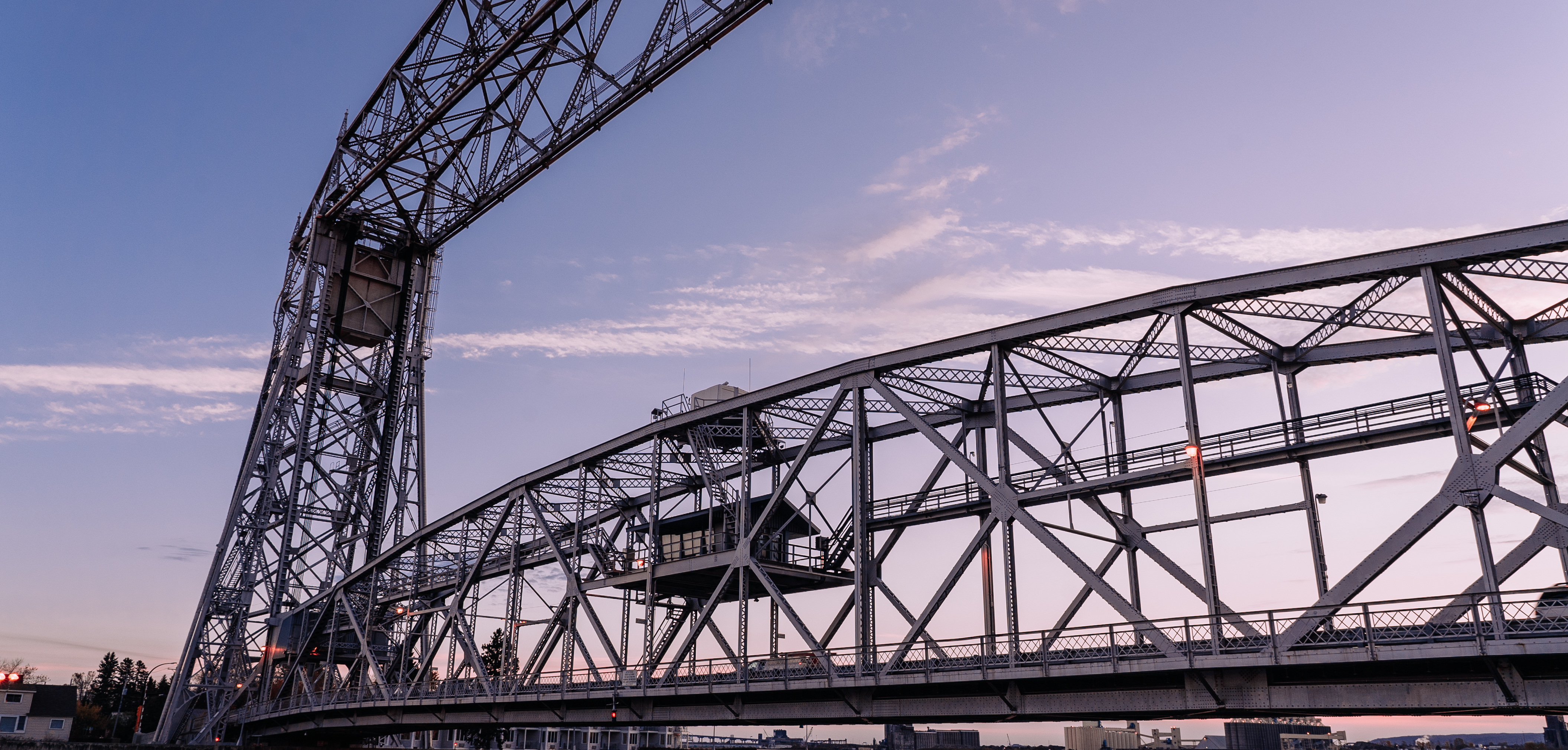 Duluth's Lift Bridge at sunset