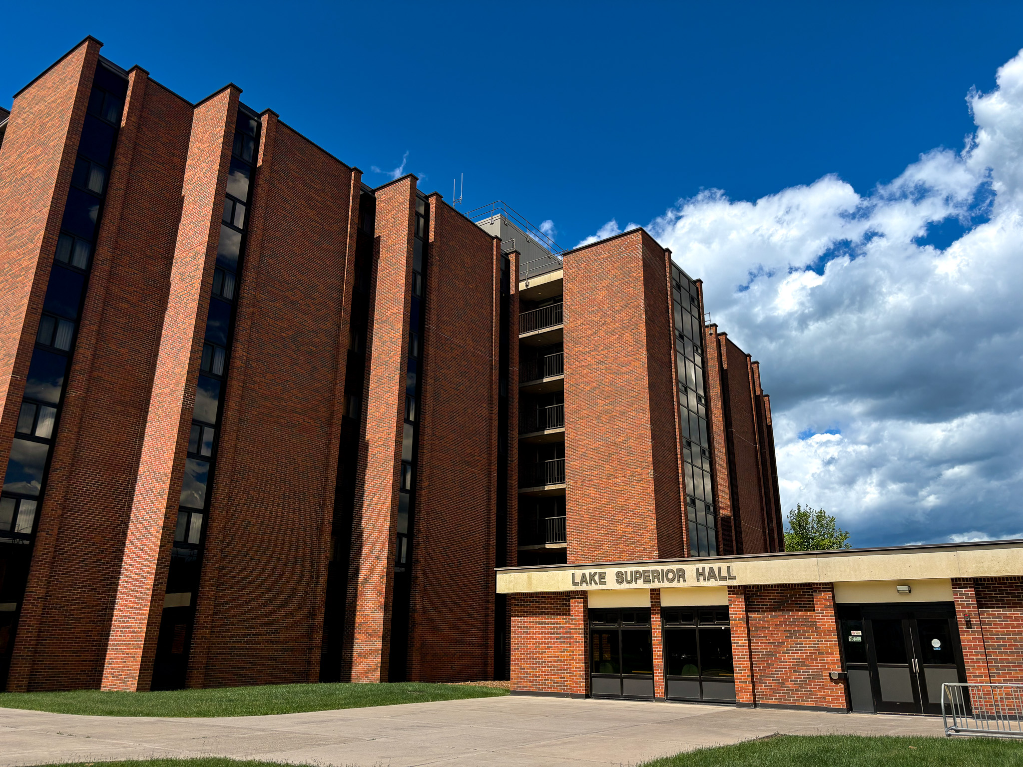 This photo depicts residence hall Lake Superior Hall